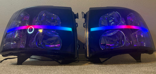 CUSTOM ‼️ SMOKED RGB 🔴🟢🔵 SILVERADO 2008-2013